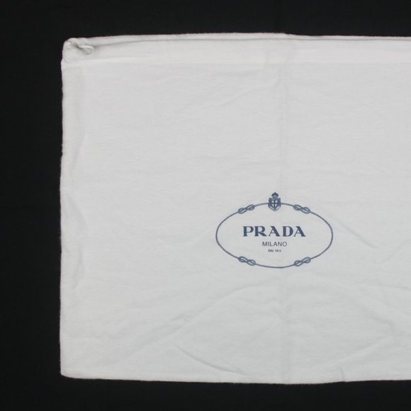 Prada 13x17 White Drawstring Dust Bag - Picture 5 of 8